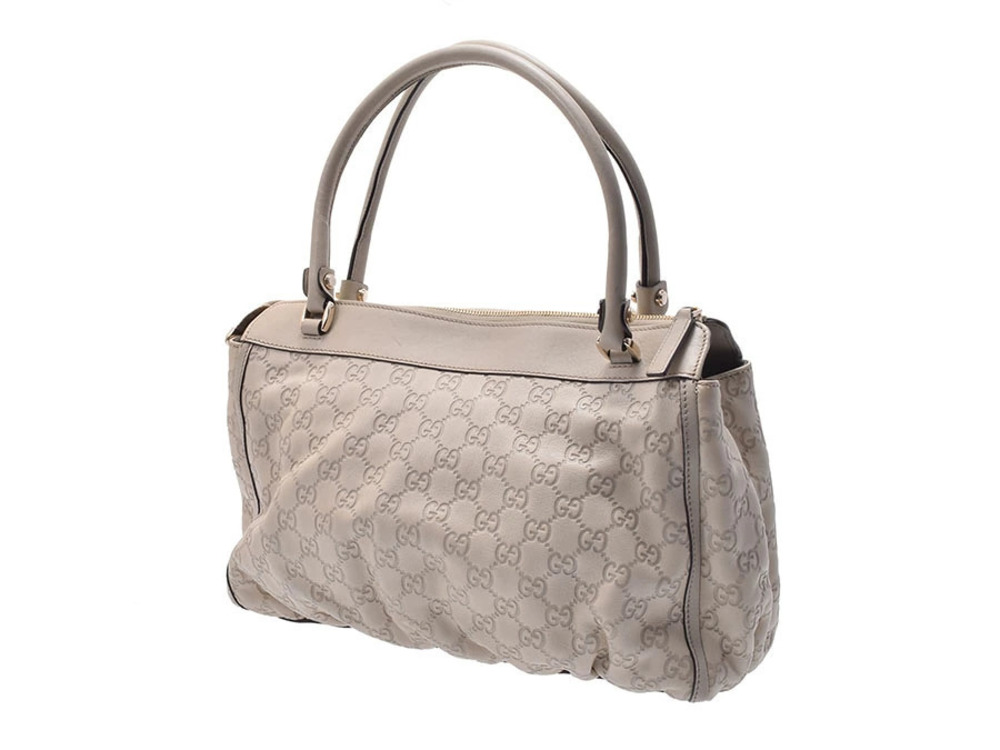 Gucci handbag ssima leather great beige